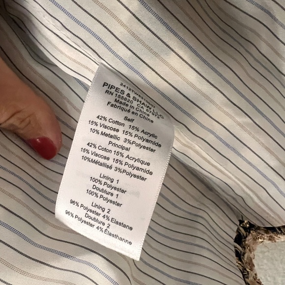 VERONICA BEARD Sumira metallic tweed jacket - Picture 5 of 5